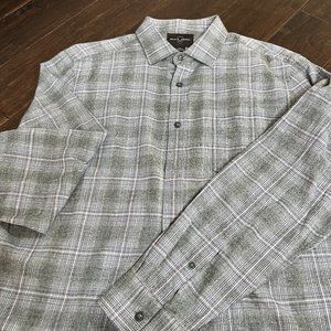 BLACK BROWN 1826 Button Up Shirt. Size L.